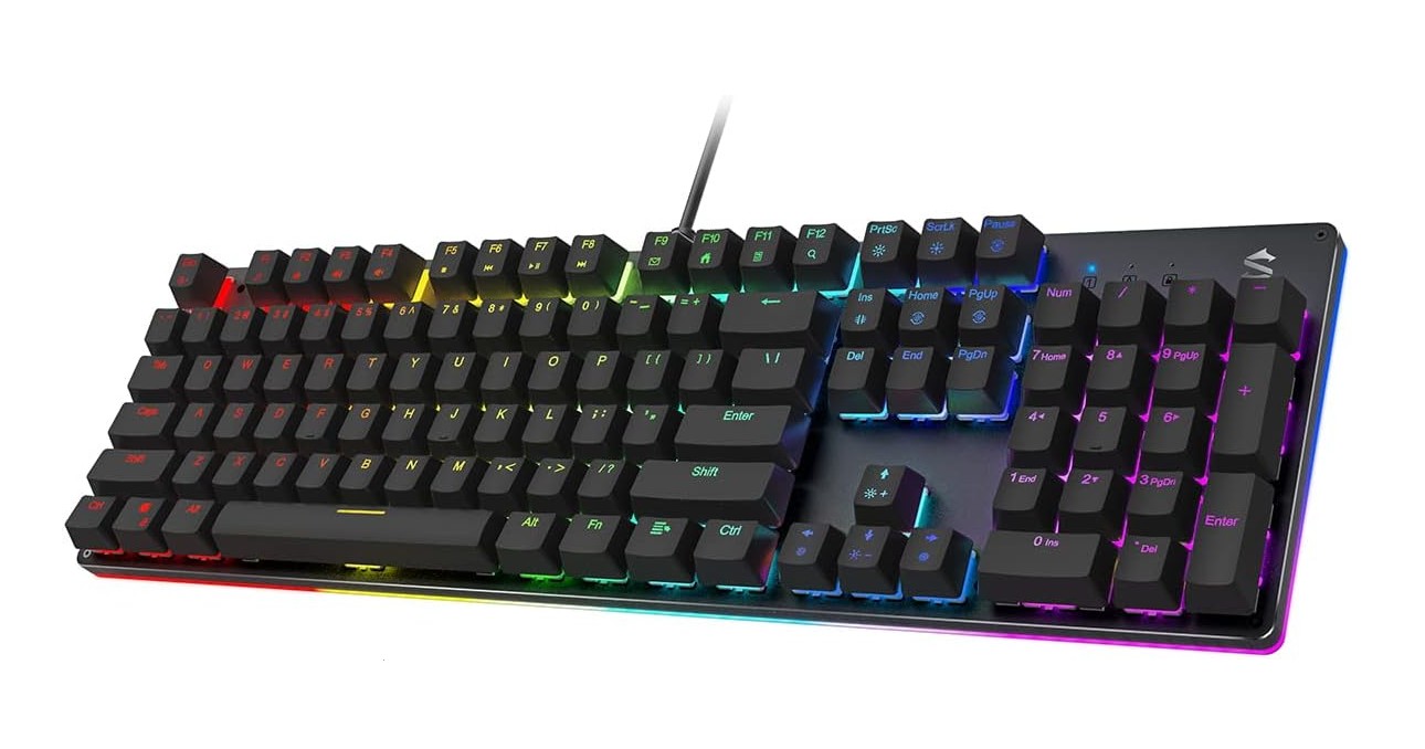 black shark rgb mechanical gaming keyboard