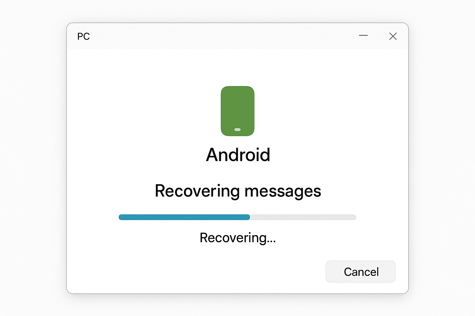 Recover Messages with PC Software