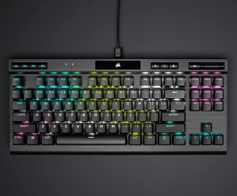 corsair k70 rgb tkl champion series tenkeyless optical mechanical gaming keyboard