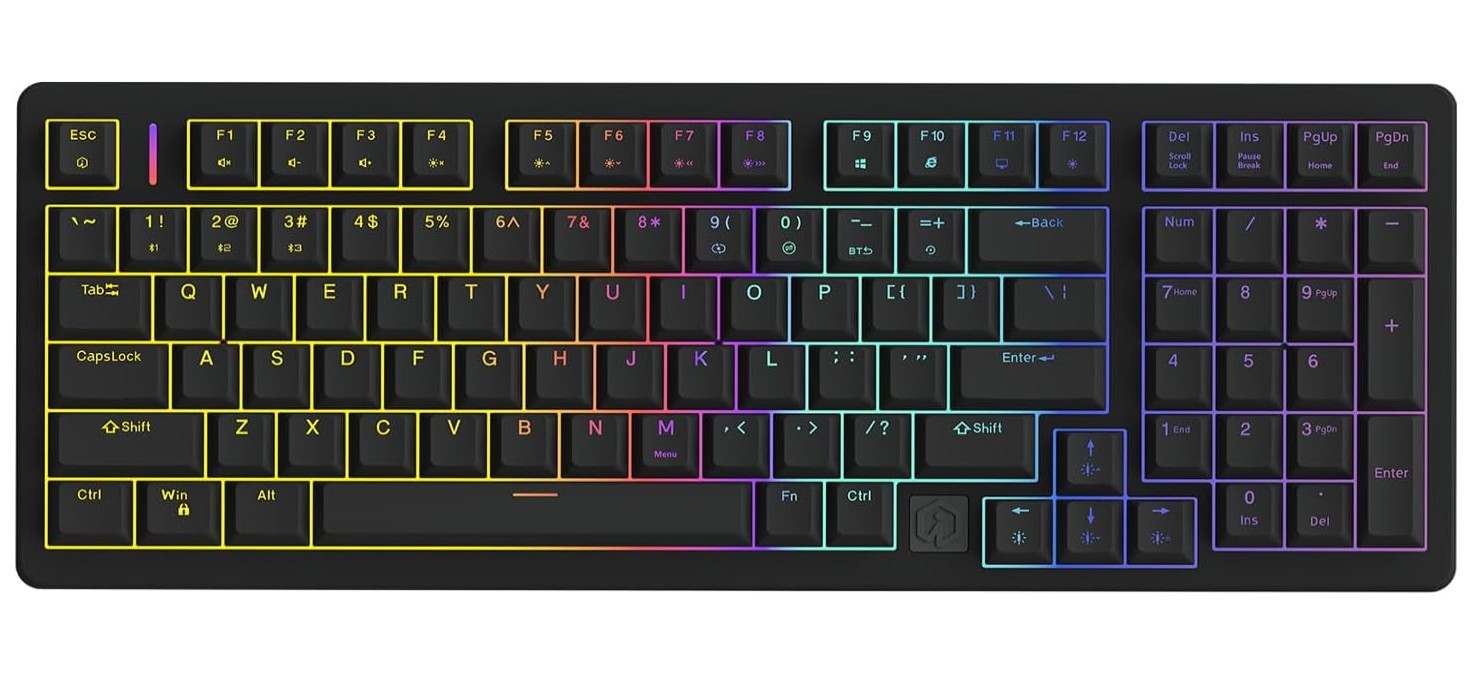 irok fe98pro wireless rgb hot swappable mechanical keyboard
