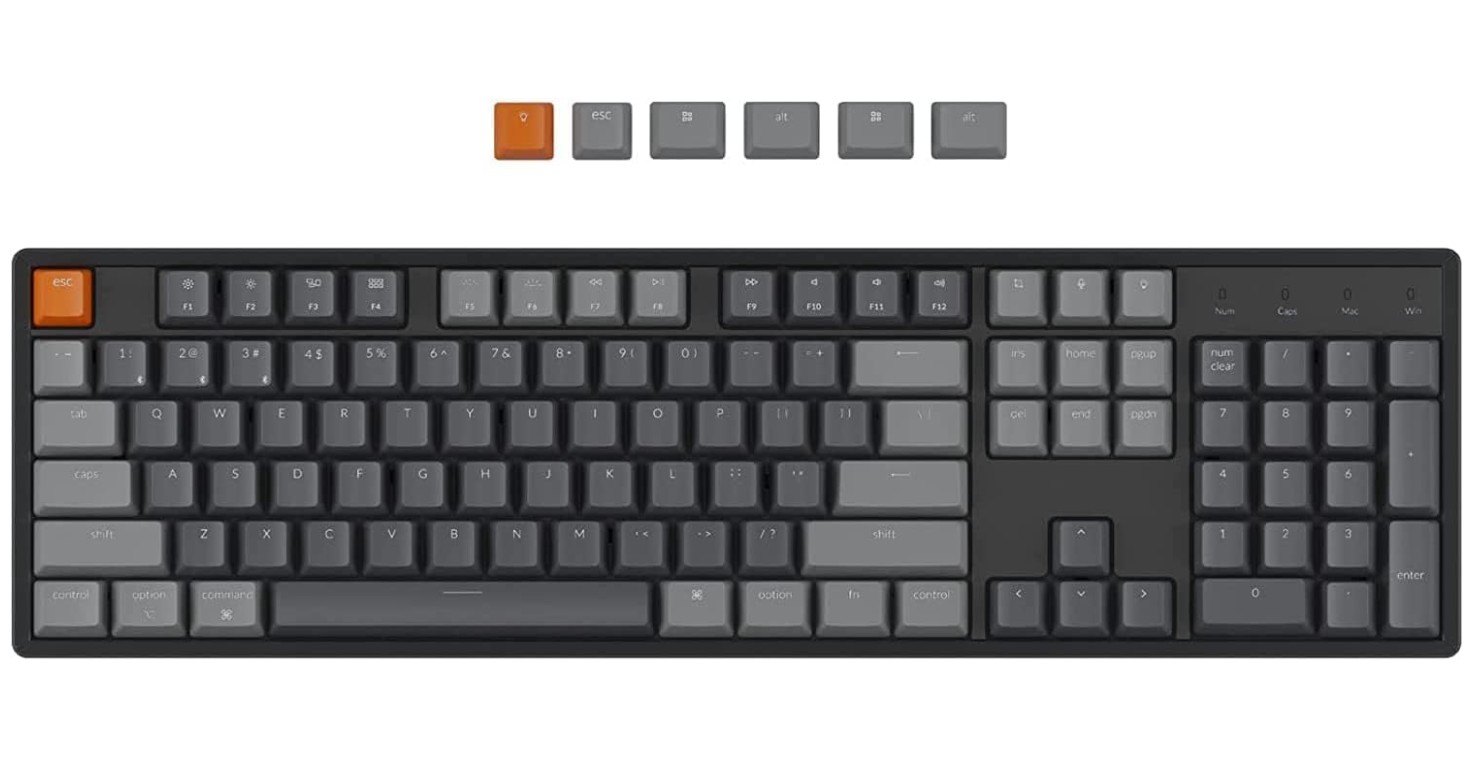 keychron k10 full size wireless gaming mechanical keyboard