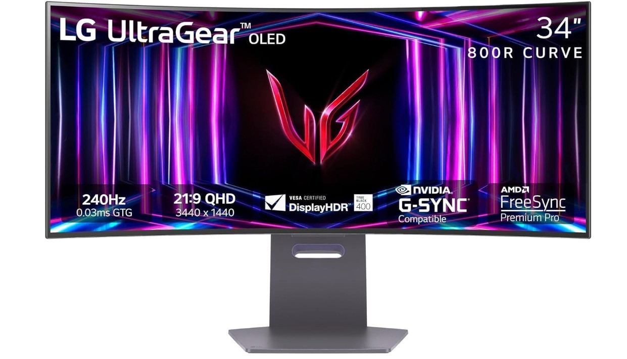 lg 34gs95qe 34 inch ultragear oled curved gaming monitor