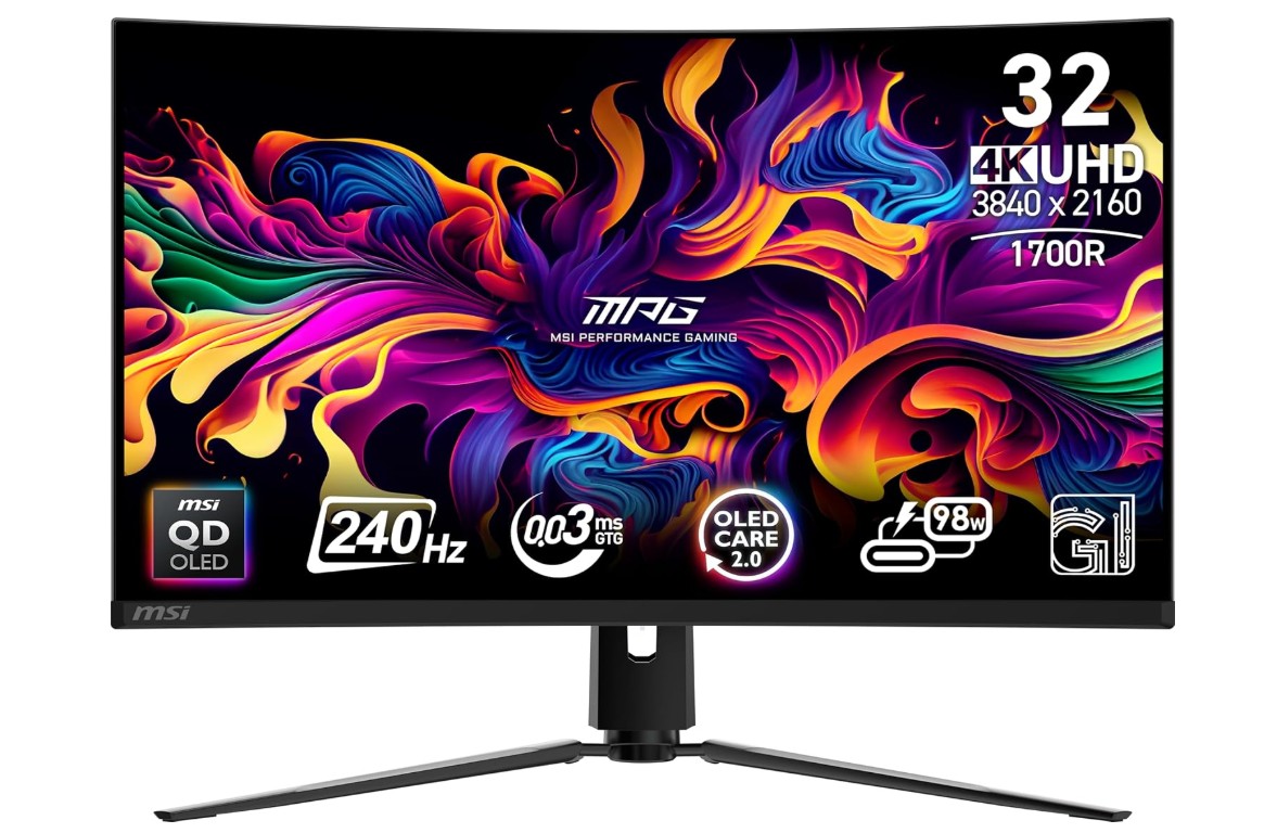 msi mpg 321curx qd oled 32 inch 3840 x 2160 (uhd) computer monitor