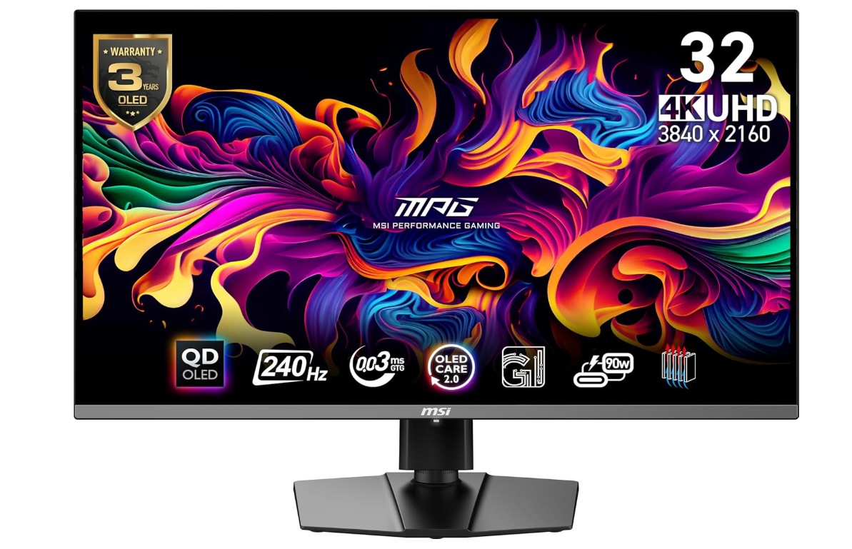msi mpg 321urx qd oled, 32 inch 4k uhd quantum dot oled gaming monitor