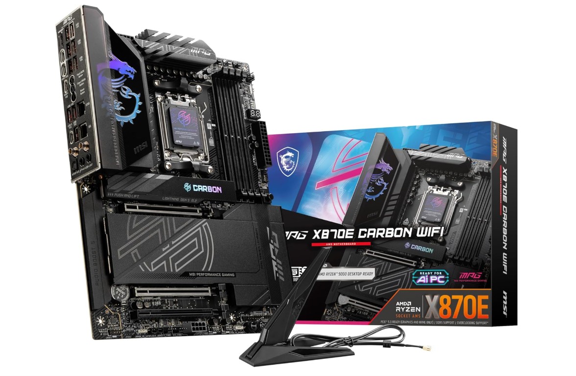 msi mpg x870e carbon wifi gaming motherboard