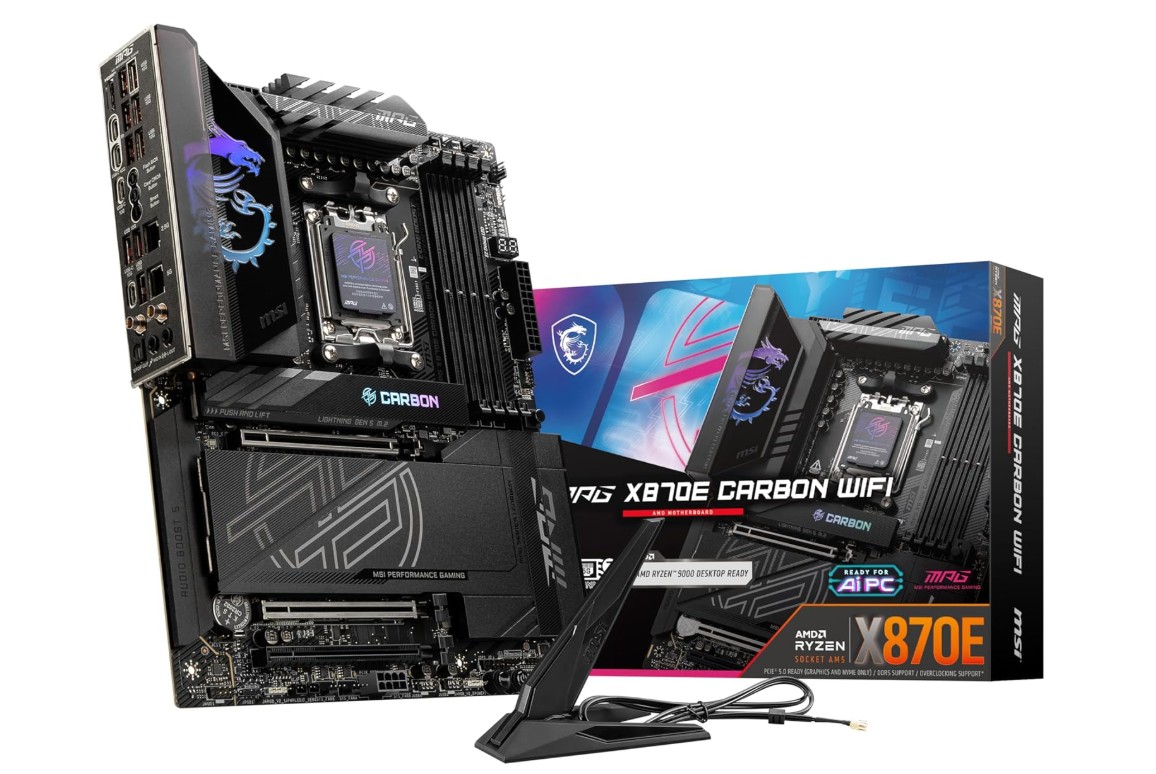 msi mpg x870e carbon wifi gaming motherboard