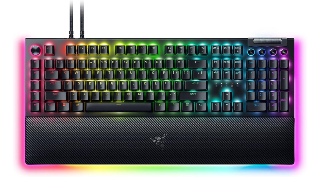 razer blackwidow v4 pro wired mechanical gaming keyboard