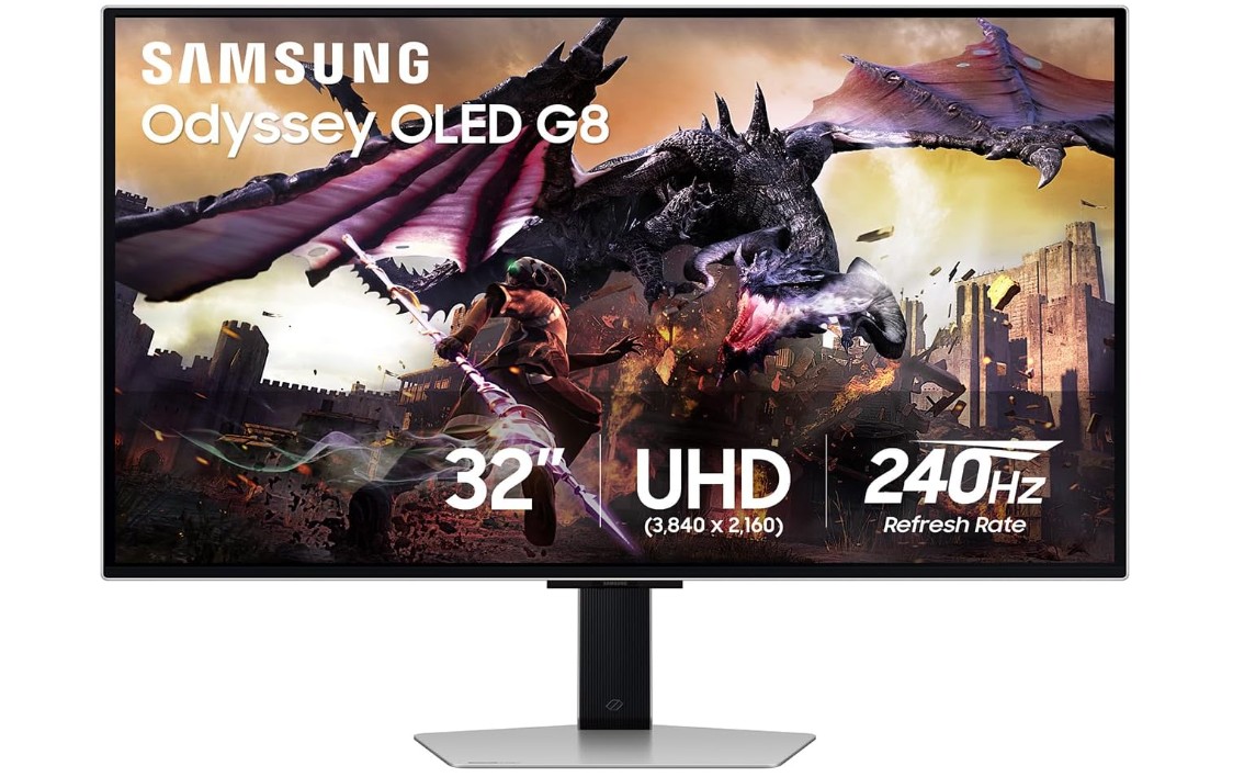 samsung 32 inch odyssey oled g8 (g80sd) series 4k uhd smart gaming monitor