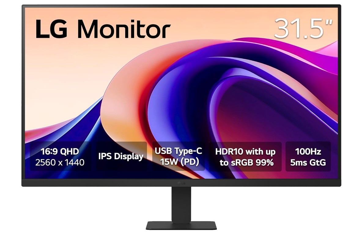 LG 32-inch QHD (2560 x 1440) IPS Computer Monitor